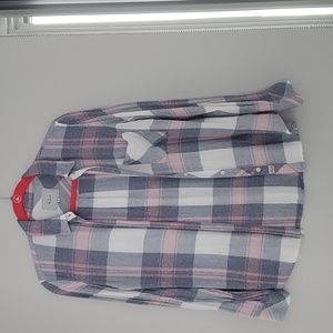 Rails pink and blue plaid blouse.